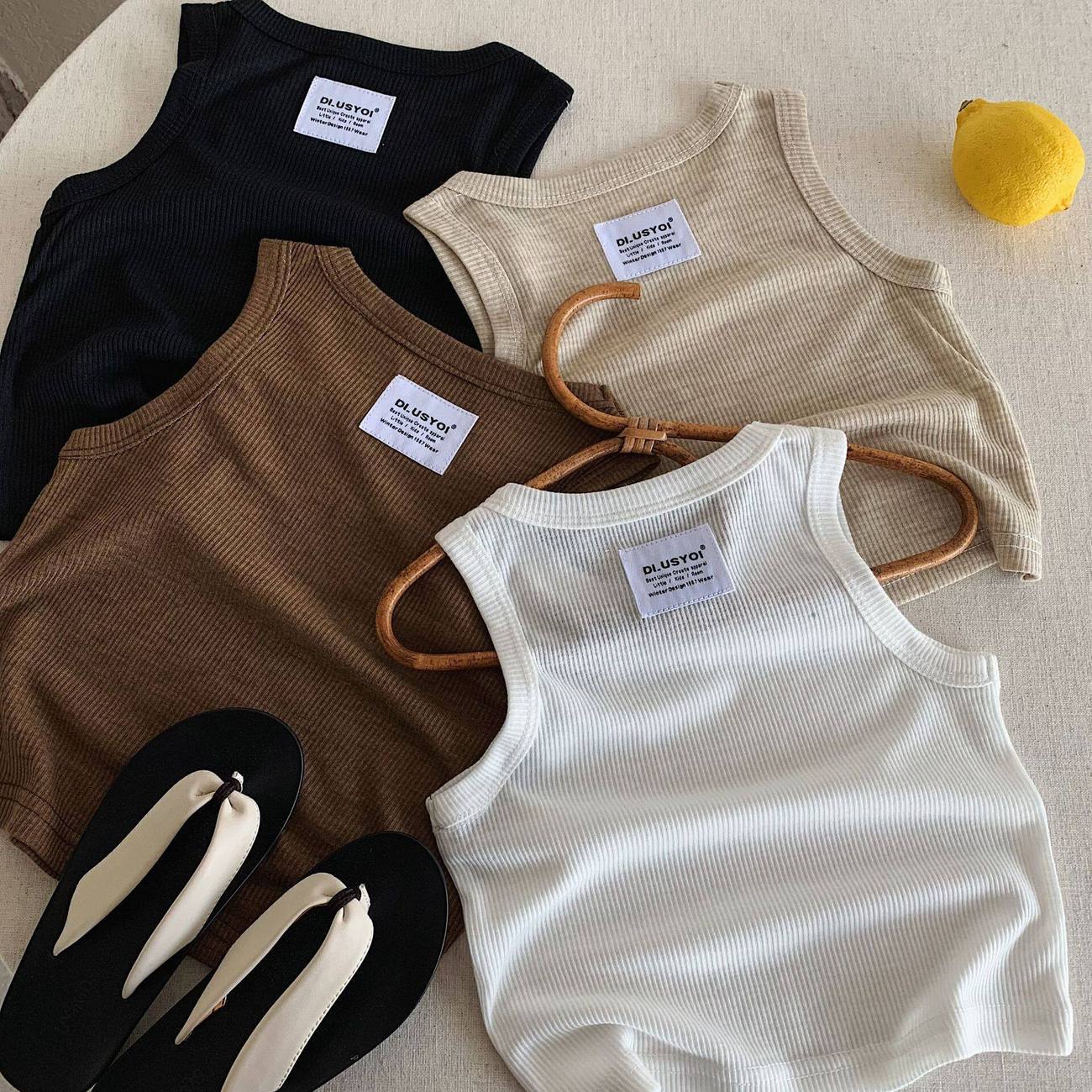 Sleeveless Undershirt - Summer New Sleeveless Vest Boys Girls
