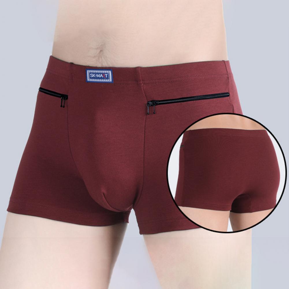 Men's Pockets Underwear Anti-t - Boxer Brief Pack Cotton review and price