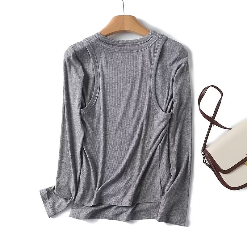 Dave&Di Long Sleeve Tshirts Wo - Tank Top Ribbed review and price